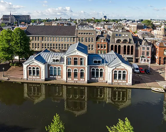 Leiden aerial view of the campus