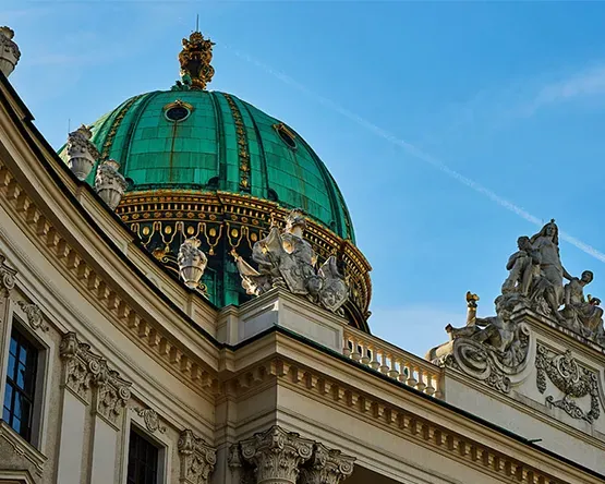 Aerial view of the Webster Vienna building